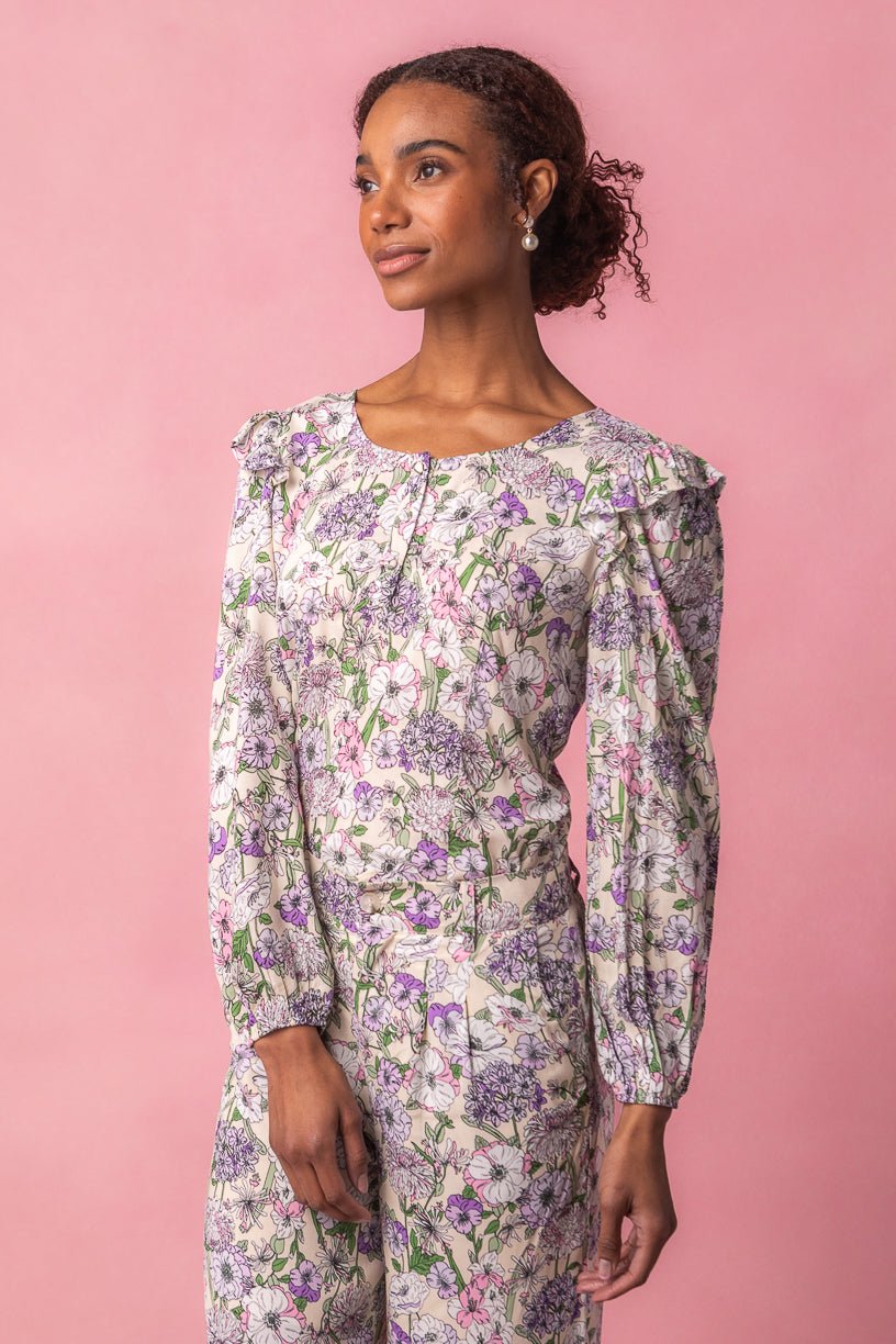 Lo Blouse in Floral Bloom-Adult