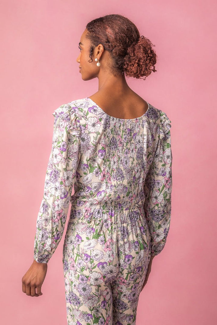 Lo Blouse in Floral Bloom-Adult