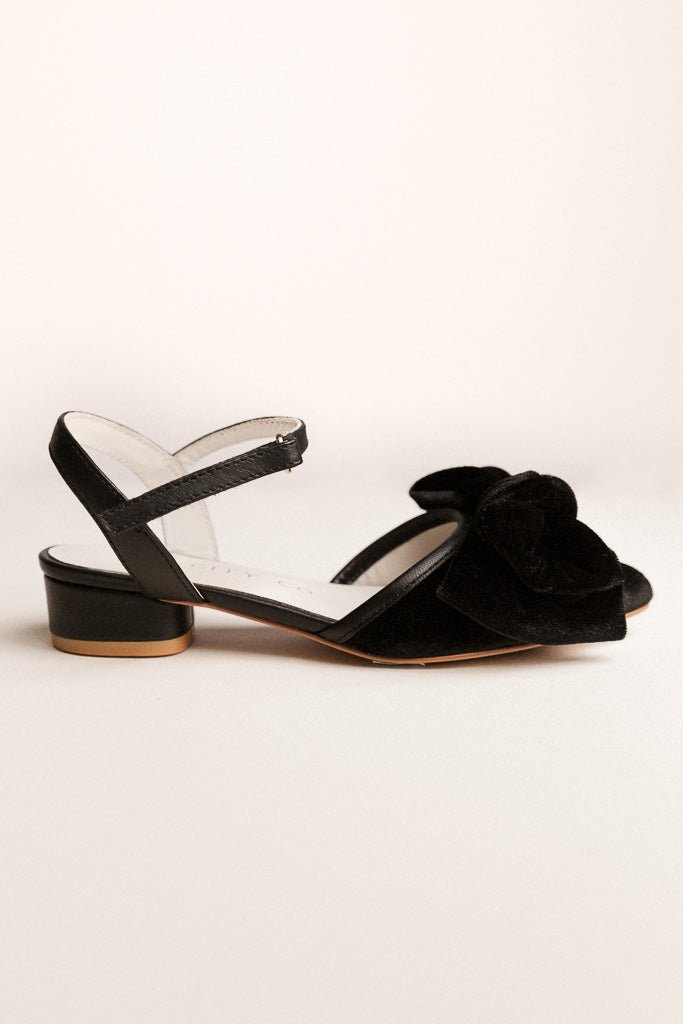 Mini Eloise Black Bow Heel-Mini