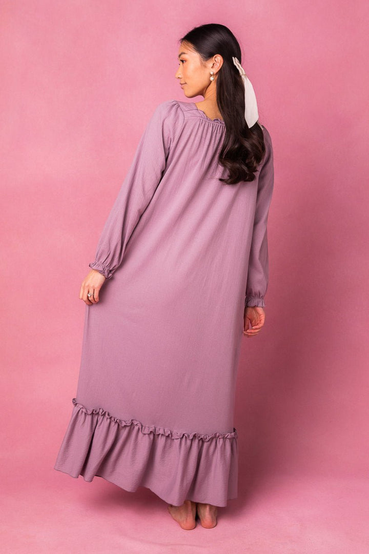 Petra Long Sleeve Dress in Purple - FINAL SALE