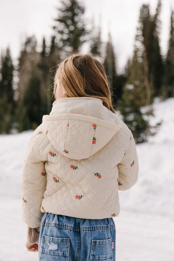 Mini Quilted Jacket in Delicate Zinnia-Mini