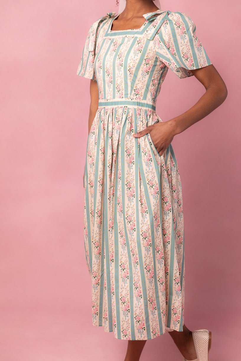 Sonnet Midi Dress in Vintage Rose-Adult