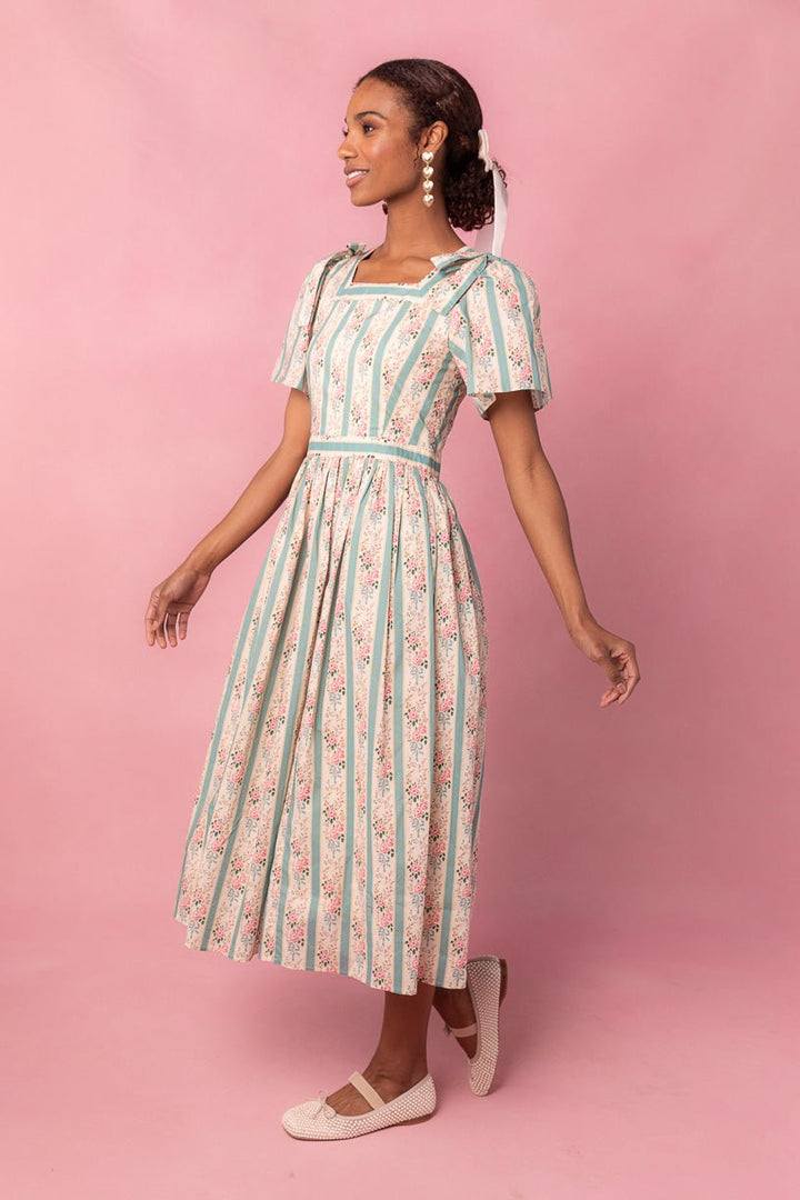 Sonnet Midi Dress in Vintage Rose-Adult