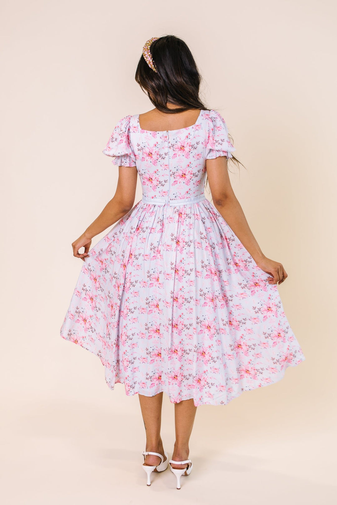 Ballerina Dress in Pink Blossom - FINAL SALE-Adult