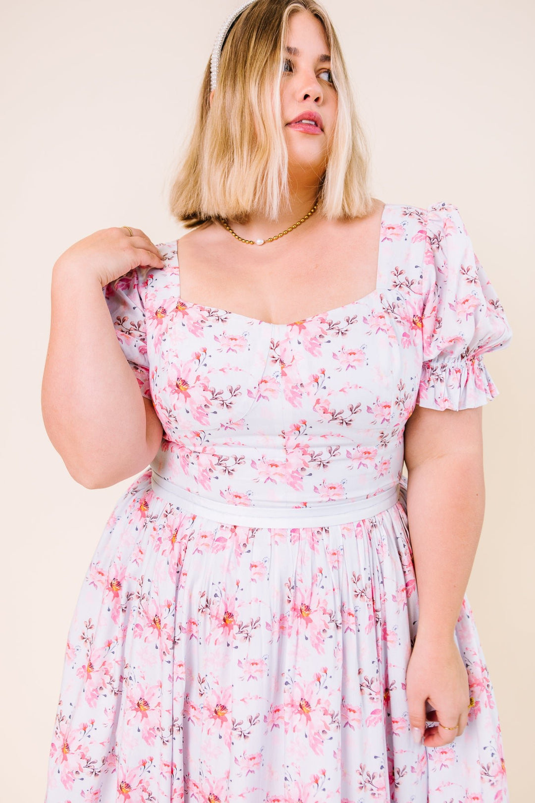 Ballerina Dress in Pink Blossom - FINAL SALE-Adult