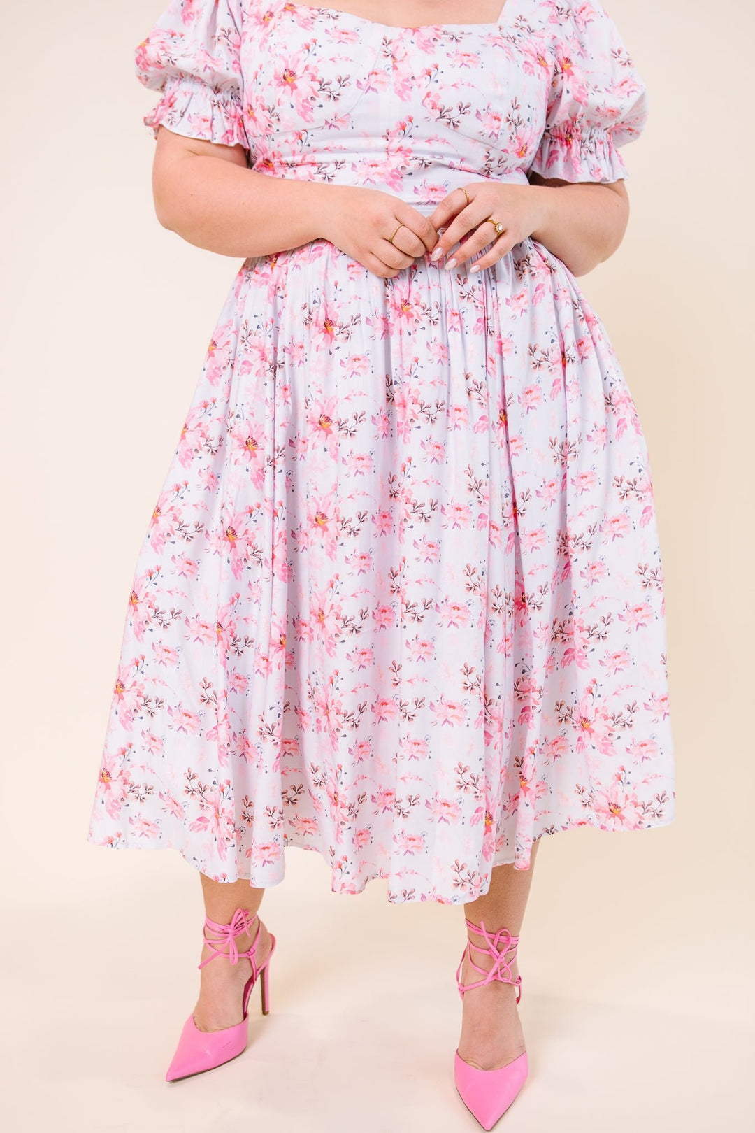 Ballerina Dress in Pink Blossom - FINAL SALE-Adult