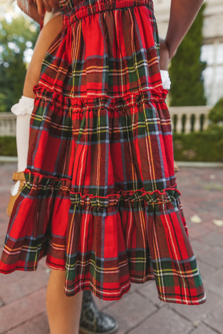 Mini Madeline Dress in Holiday Plaid