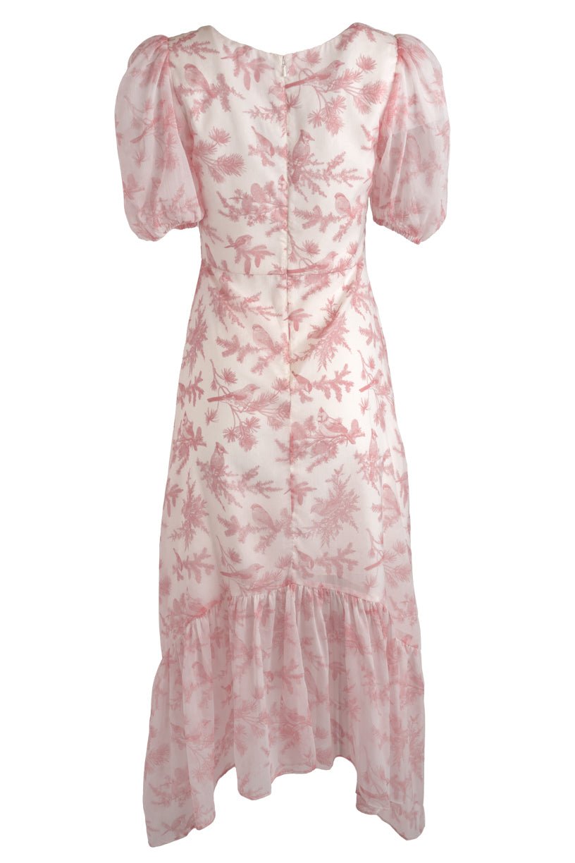 Wren Dress in Pink Toile-Adult